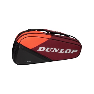 Dunlop Racketbag CX Club (Schlägertasche) 2024 rot/schwarz 3er - 1 Hauptfach